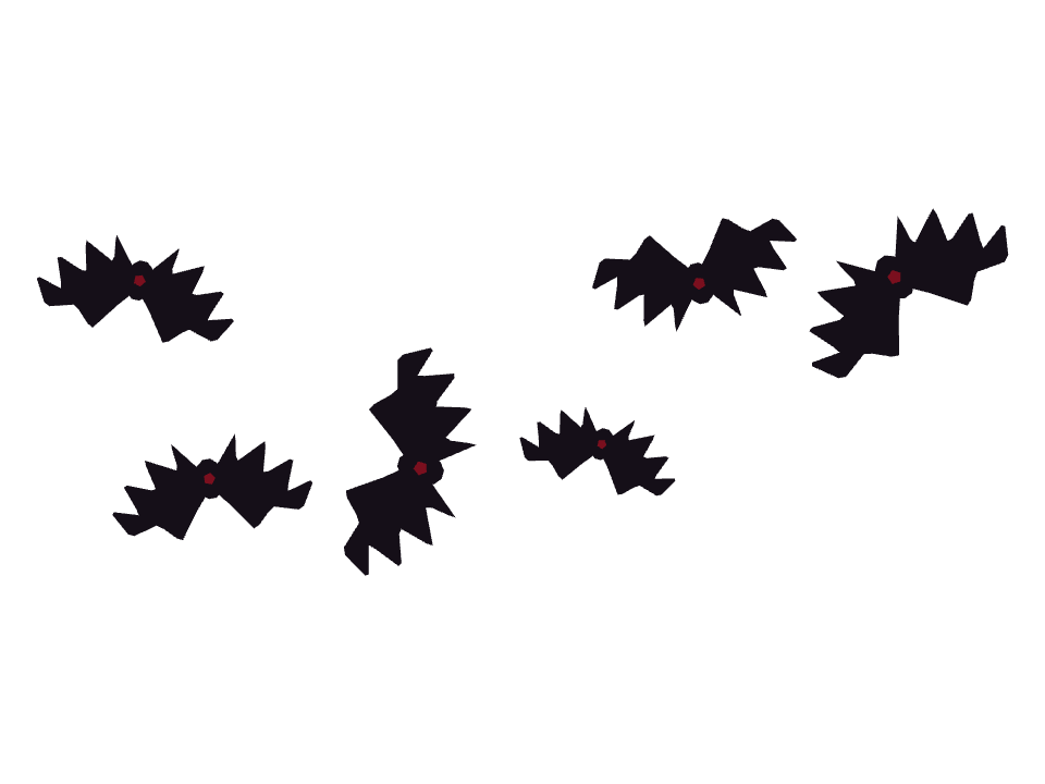 Bat Wing Ornament drawn along a curved stroke