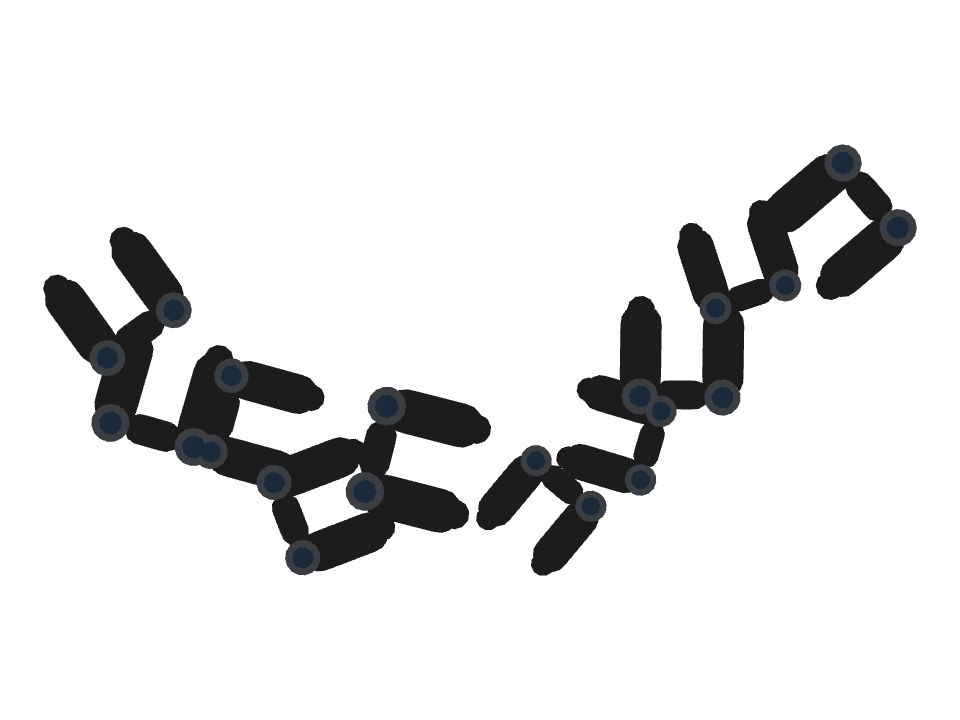 Binoculars drawn along a curved stroke