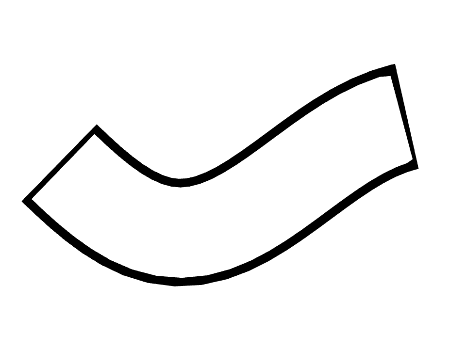 Box around drawn along a curved stroke