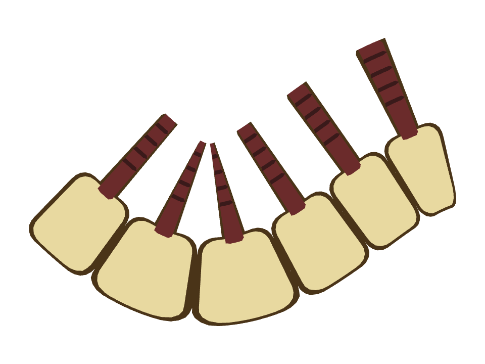 Cricket Bat drawn along a curved stroke
