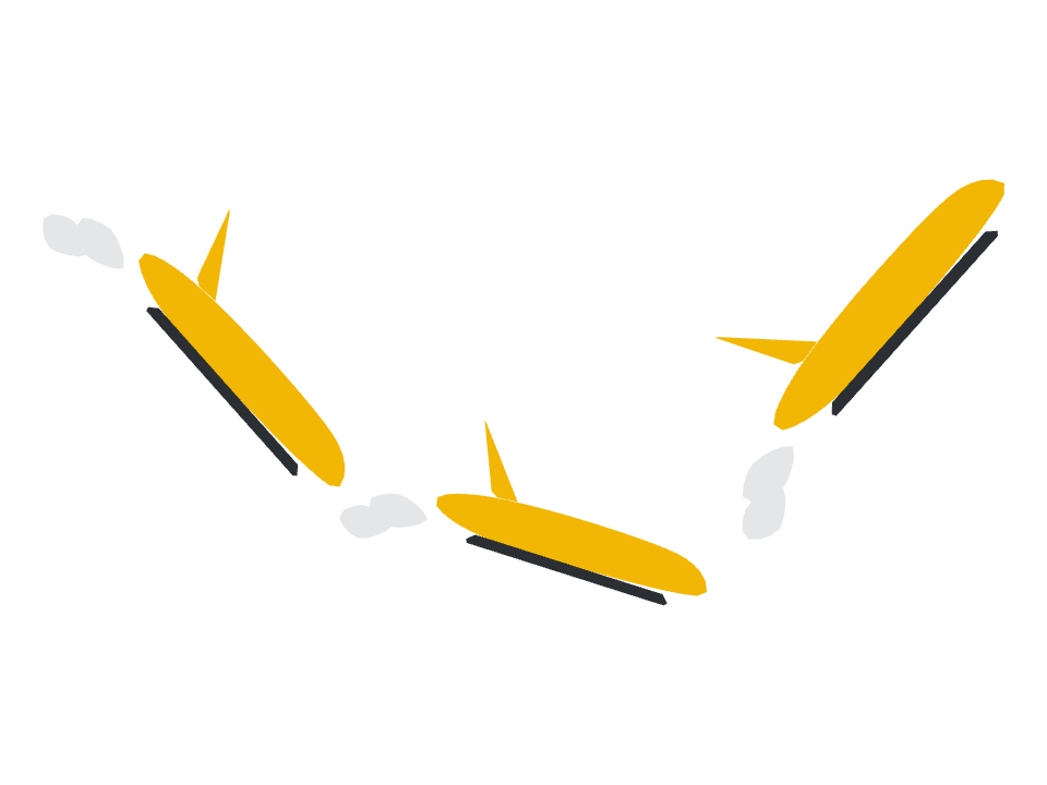 Cropduster drawn along a curved stroke