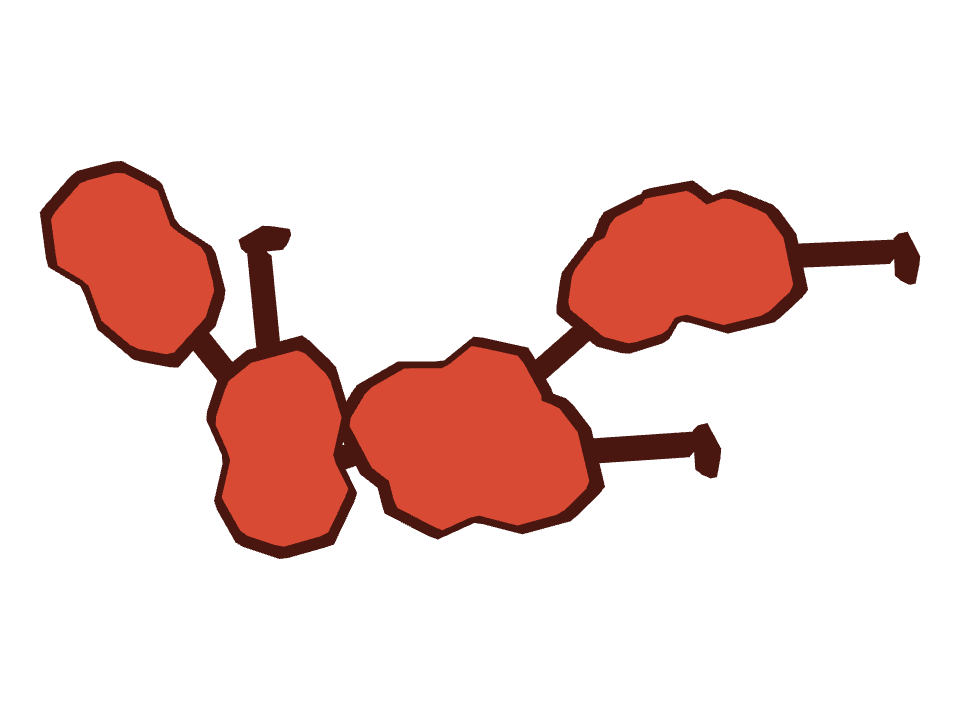 Electric Guitar drawn along a curved stroke
