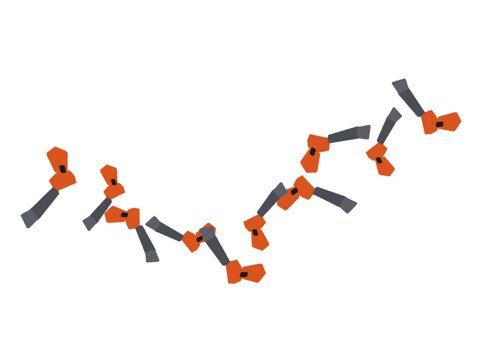 Flare Gun drawn along a curved stroke