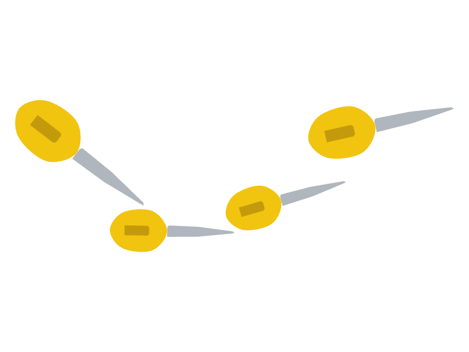 Flathead Screwdriver drawn along a curved stroke