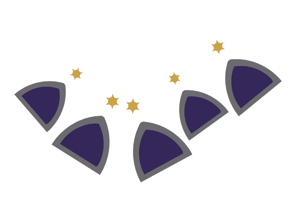 Gothic Arch drawn along a curved stroke