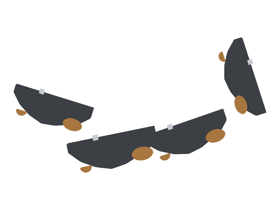 Hand Plane drawn along a curved stroke