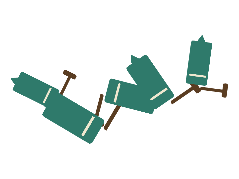 Hanging Banner drawn along a curved stroke
