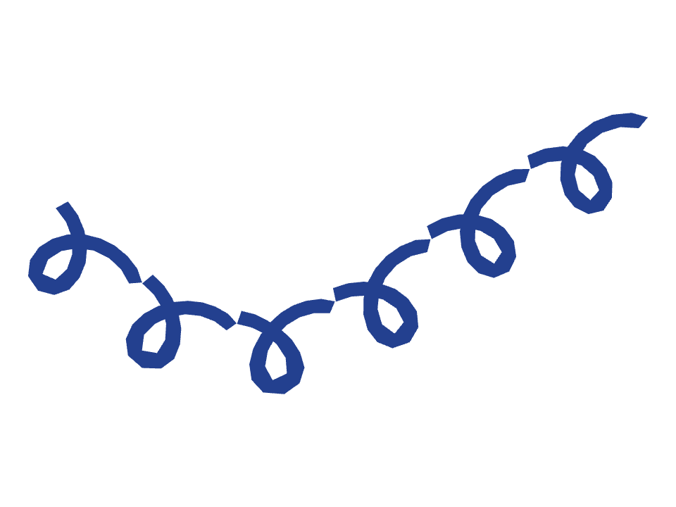 Loop scratch drawn along a curved stroke