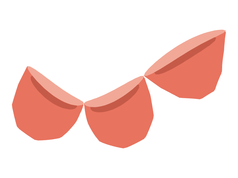 Mixing Bowl drawn along a curved stroke