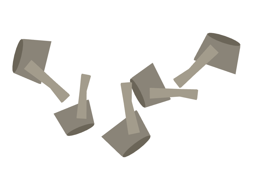 Mortar and Pestle drawn along a curved stroke