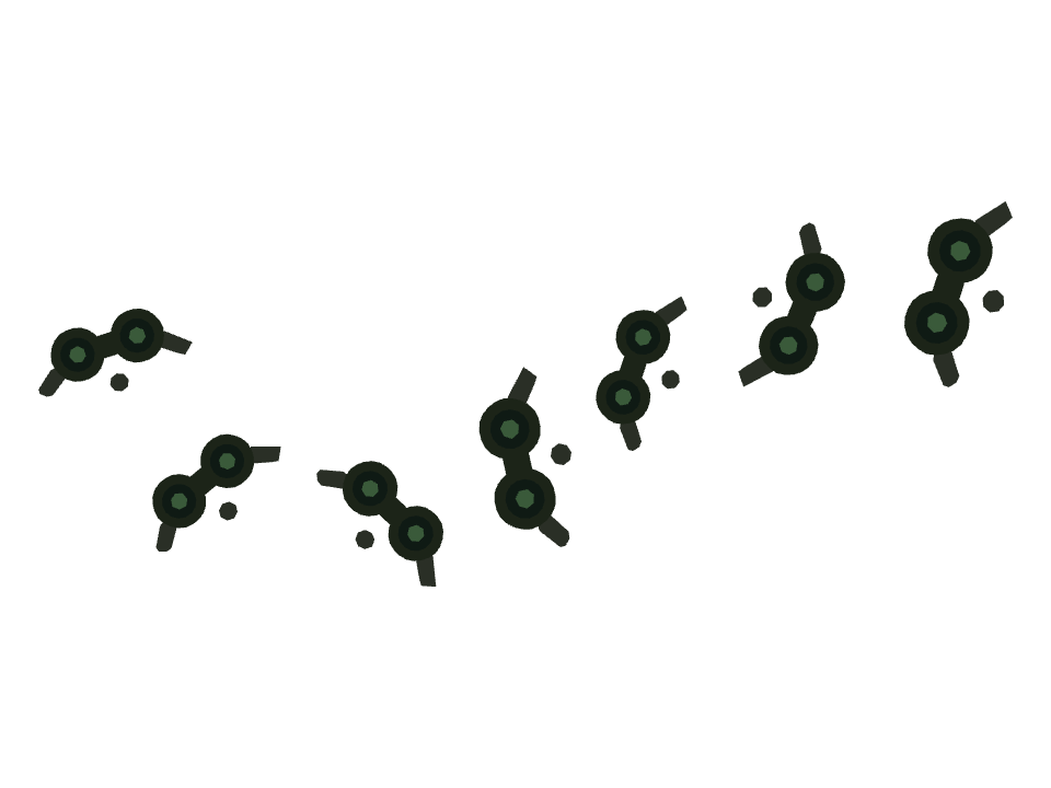 Night Vision Goggles drawn along a curved stroke