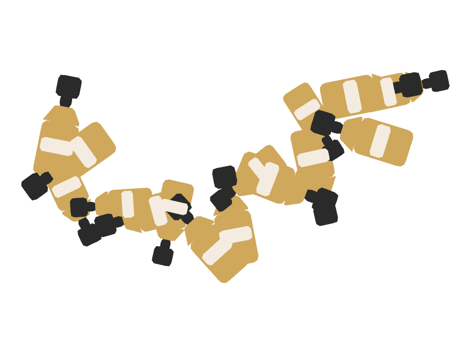 Perfume Bottle drawn along a curved stroke