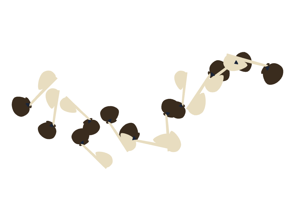 Quill and Ink drawn along a curved stroke