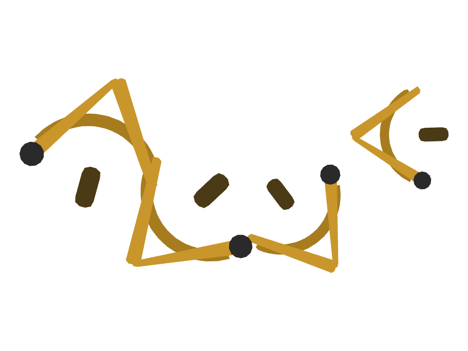 Sextant drawn along a curved stroke