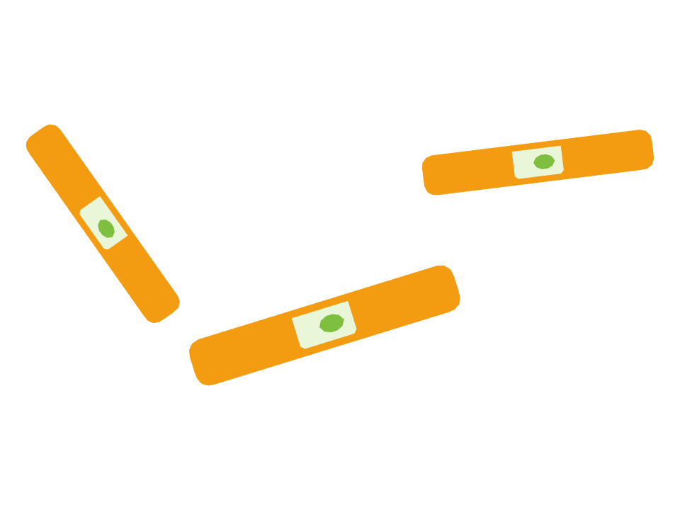 Spirit Level drawn along a curved stroke