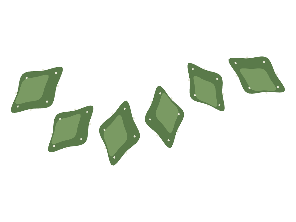 Star Cactus drawn along a curved stroke