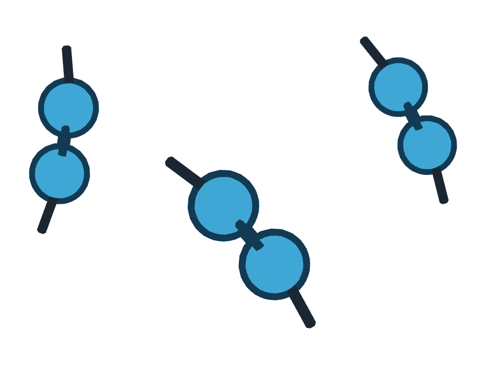 Swim Goggles drawn along a curved stroke