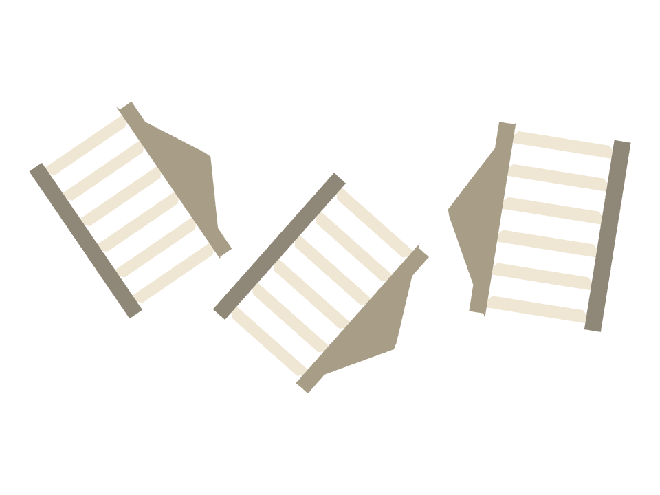Temple drawn along a curved stroke