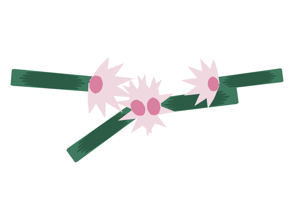 Torch Cactus drawn along a curved stroke