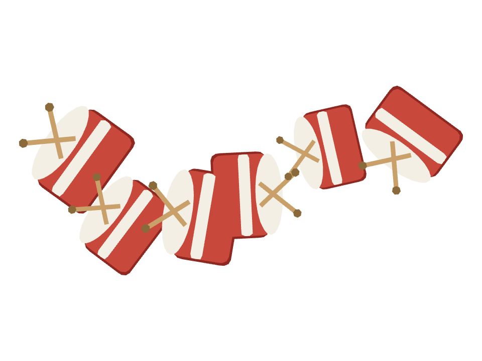 Toy Drum drawn along a curved stroke