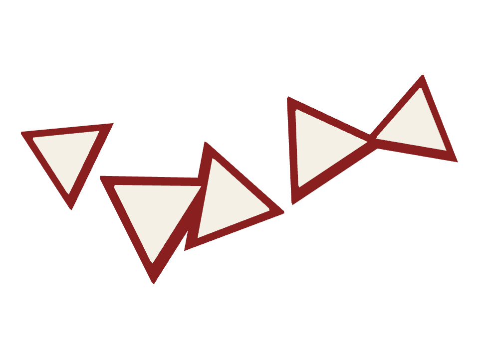 Yield Sign drawn along a curved stroke