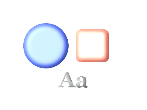 Bar of Soap applied to a shape and a letterform