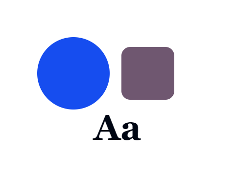 Black Ice applied to a shape and a letterform