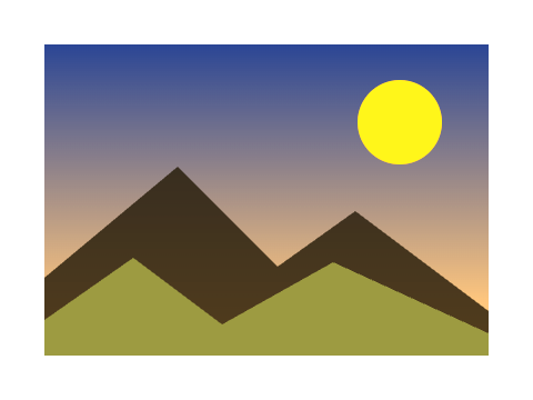 Desert applied to a shape and a letterform