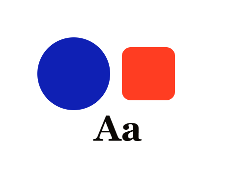 Dot Gain applied to a shape and a letterform