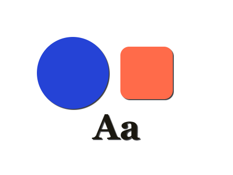 Double Hit applied to a shape and a letterform