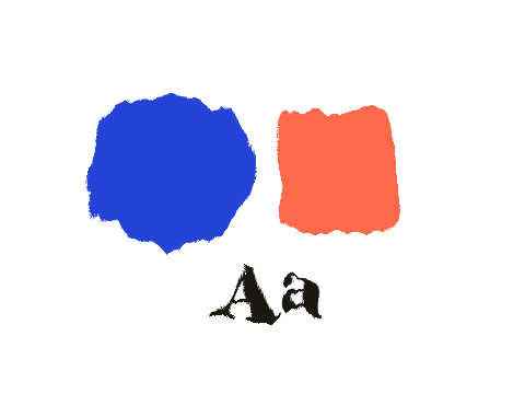 Flame Lick applied to a shape and a letterform