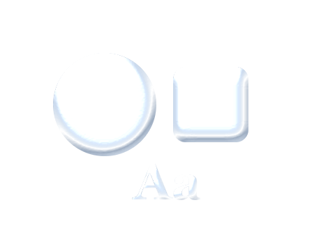 Glazed Porcelain applied to a shape and a letterform