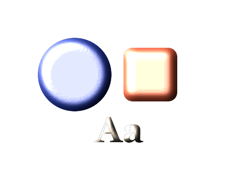 Glazed Pottery applied to a shape and a letterform