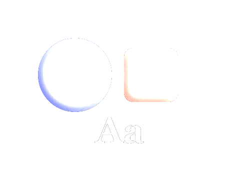 Gummy applied to a shape and a letterform