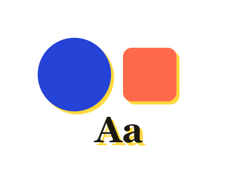 Hard Drop, Lemon applied to a shape and a letterform