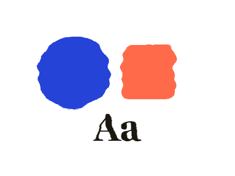 Head Switching applied to a shape and a letterform