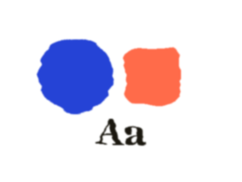 Heat Shimmer applied to a shape and a letterform