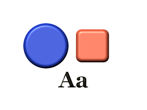 Injection Molded applied to a shape and a letterform