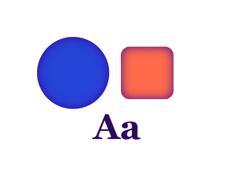 Inner Void applied to a shape and a letterform
