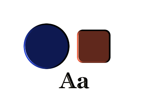 Knife Edge applied to a shape and a letterform