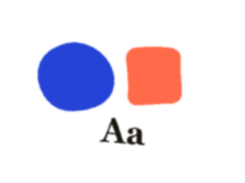 Lava Lamp applied to a shape and a letterform