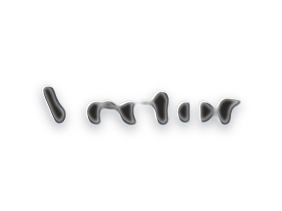 Liquid Merge on a word at display size