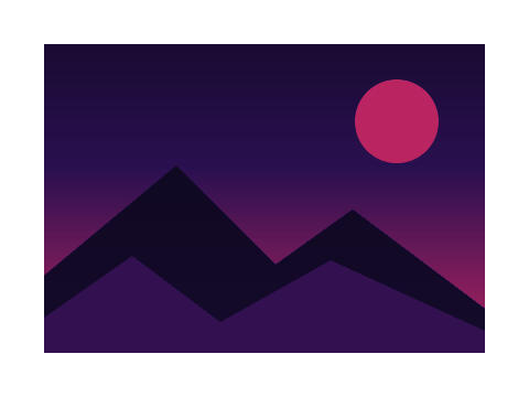 Neon Noir applied to a shape and a letterform