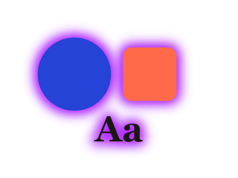 Portal Rift applied to a shape and a letterform