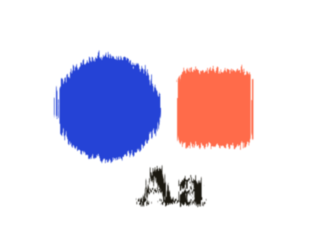 Rain Glass applied to a shape and a letterform