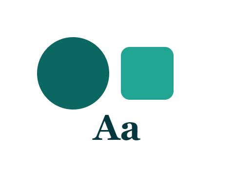 Reef Shallows applied to a shape and a letterform