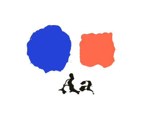Signal Loss applied to a shape and a letterform