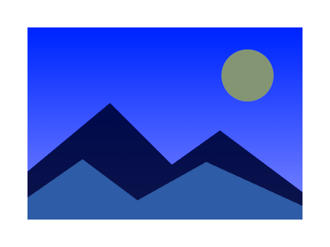 Slide Blue Base applied to a shape and a letterform