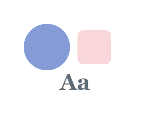 Snow Glare applied to a shape and a letterform