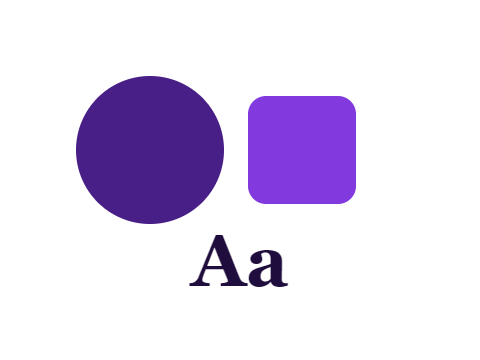 Southern Lights applied to a shape and a letterform
